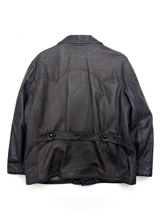 Stewart Brown Leather Coat (XL)