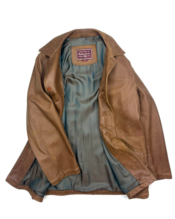 Marlboro Classics Brown Leather Jacket (L)