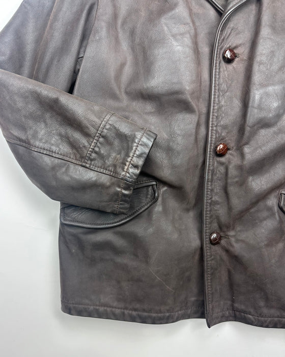 Stewart Brown Leather Coat (XL)