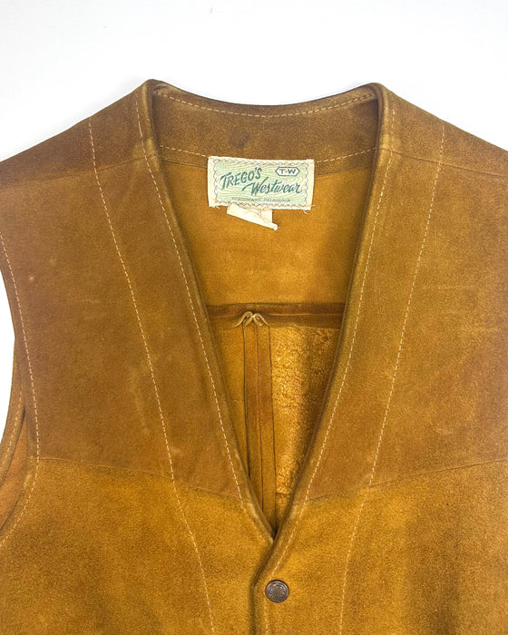"Trego's Westwear" Suede Vest (M)