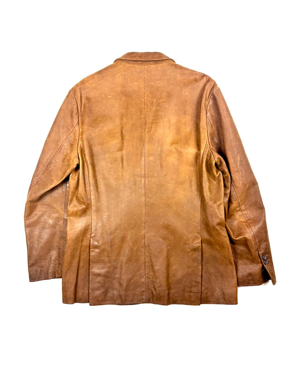 Polo Ralph Lauren Brown Leather Blazer (L)