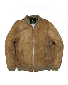  Fidelity Suede Bomber Jacket (L-Long)