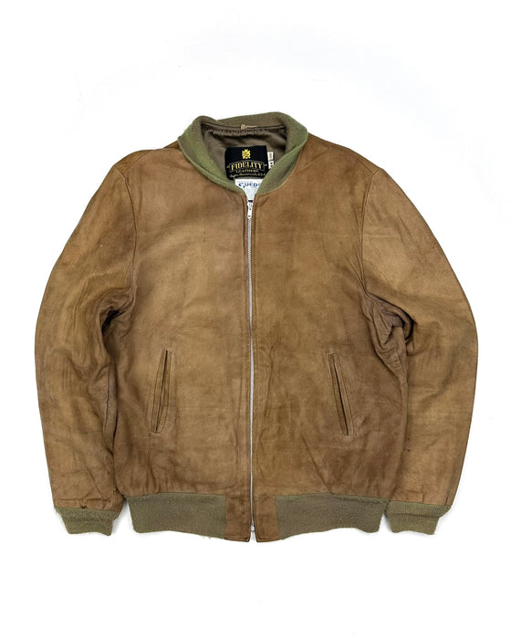 Fidelity Suede Bomber Jacket (L-Long)
