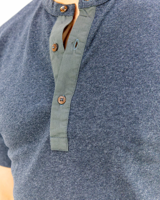 1927 Henley shirt Short Sleeve Iron Grey