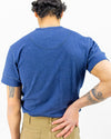 1927 Henley Shirt Short Sleeve Indigo Melange