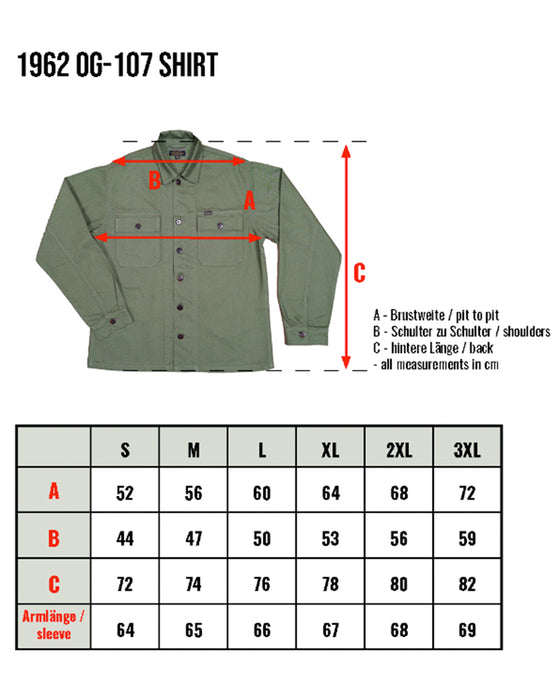1962 OG-107 Shirt Mitchell Green