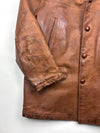 Stewart Light Brown Buffalo Leather Jacket (XL)