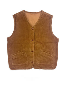  Dark Corduroy Vest (L)