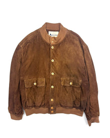  Aquascutum Suede Jacket G-9 (XL)