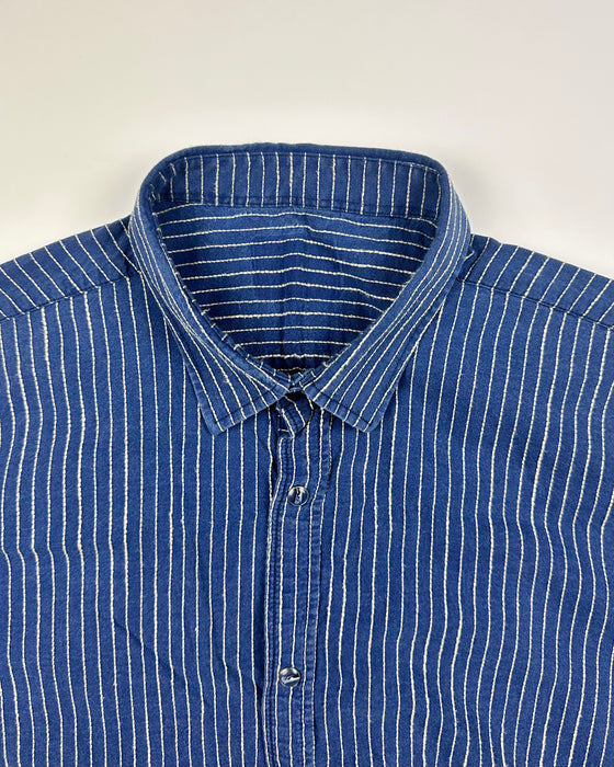 Blue Wabash Striped Shirt (L)