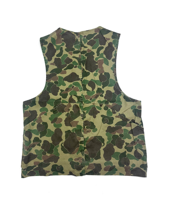 Vintage Duck Camo Hunting Vest (S)