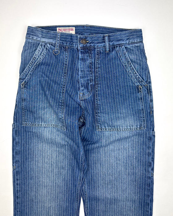 1967 Utility Trousers Blue Wabash Rinsed