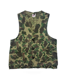  Vintage Duck Camo Hunting Vest (S)