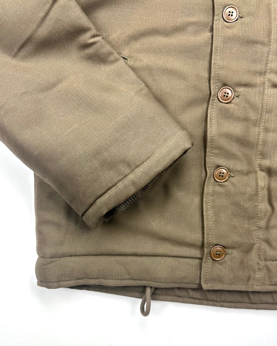 1944 N-1 Deck Jacket Waxed Khaki Brown