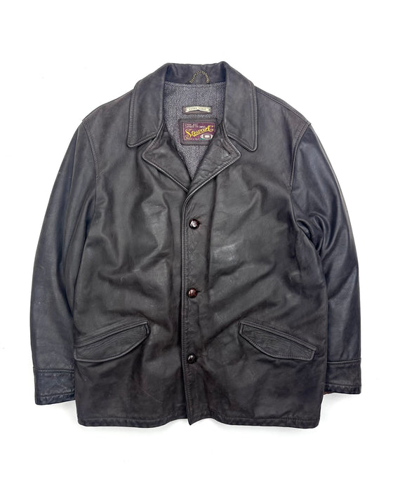 Stewart Brown Leather Coat (XL)