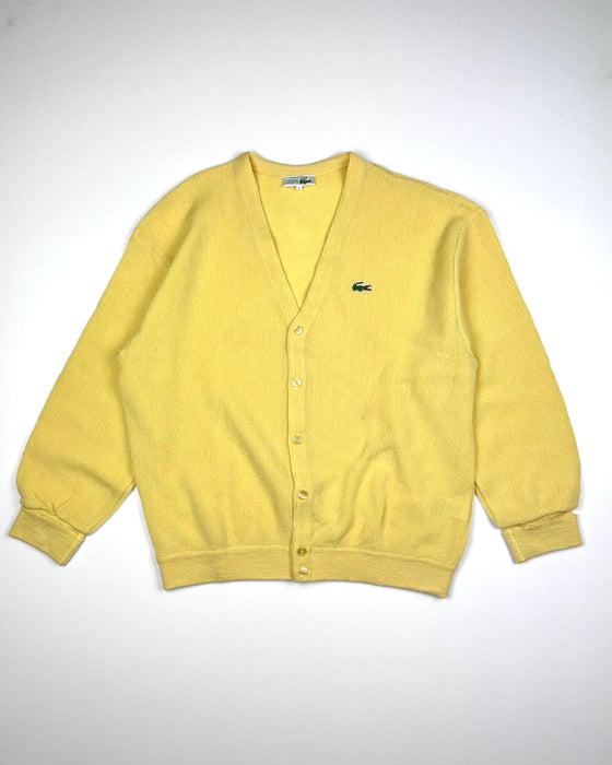 Lacoste Yellow Wool Cardigan (L)