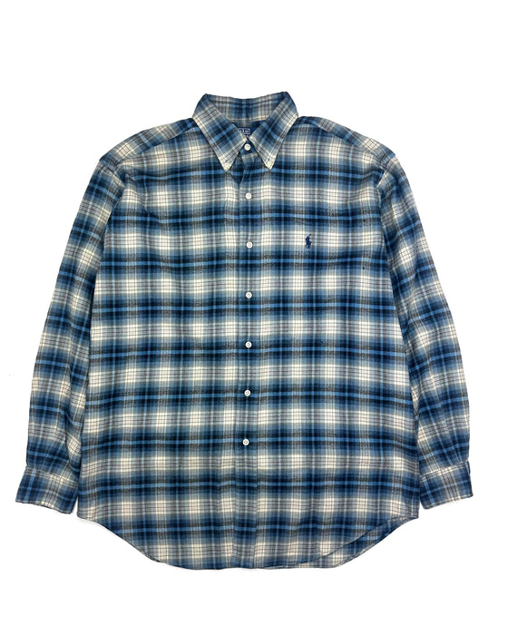 Polo Ralph Lauren Blue Checkered Flannel (M)