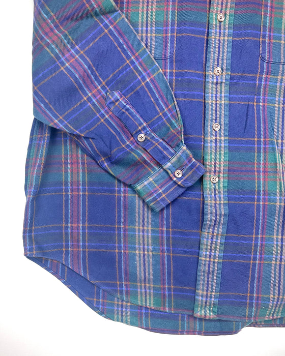 Polo Ralph Lauren Dark Blue Purple Flannel Shirt (L)
