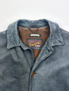Stewart Dark Grey Leather Jacket (L)