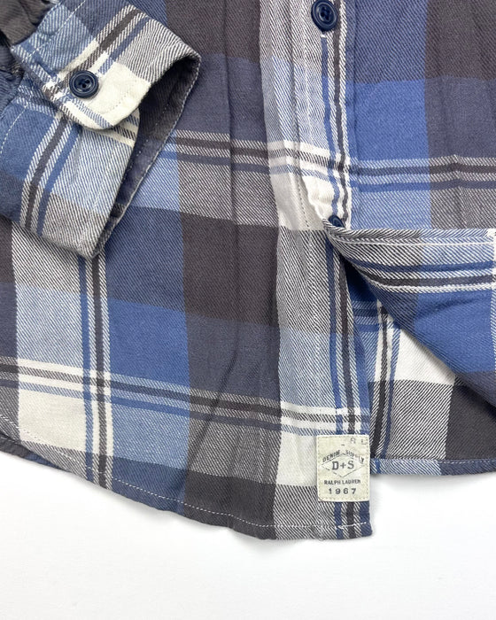 Ralph Lauren Denim and Supply Blue Checkered Shirt (M)