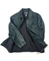 Polo Ralph Lauren Half-Belt Dark Blue Leather Jacket (L)
