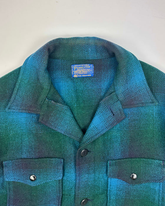 Pendleton Blue Turquoise Checkered Jacket (L)