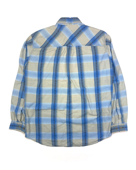 Marlboro Classics Blue Checkered Shirt (L)