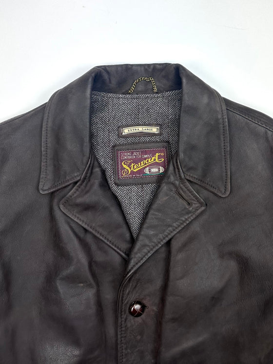 Stewart Brown Leather Coat (XL)