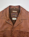 Stewart Light Brown Buffalo Leather Jacket (XL)