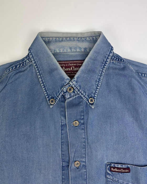 Marlboro Classics Light Blue Denim Shirt (L)