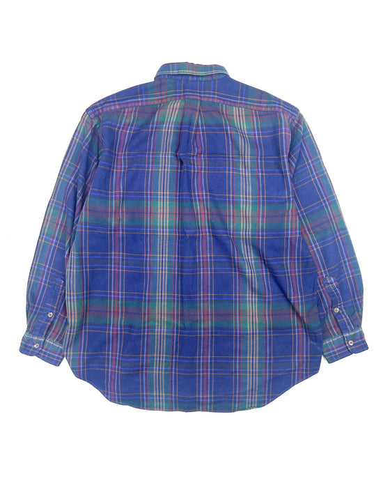 Polo Ralph Lauren Dark Blue Purple Flannel Shirt (L)