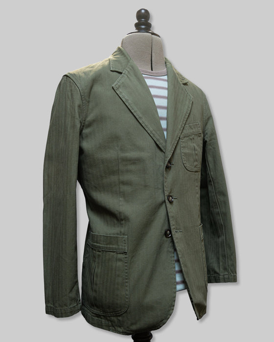 Cathcart Heritage Herringbone Twill Jacket Green