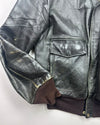 Hercules Black A-2 like Leather Jacket (XL)