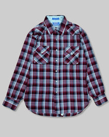  Red and Grey Checkered Pendleton Shirt (L)