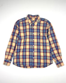  Polo Ralph Lauren Beige and Blue Checkered Shirt (L)