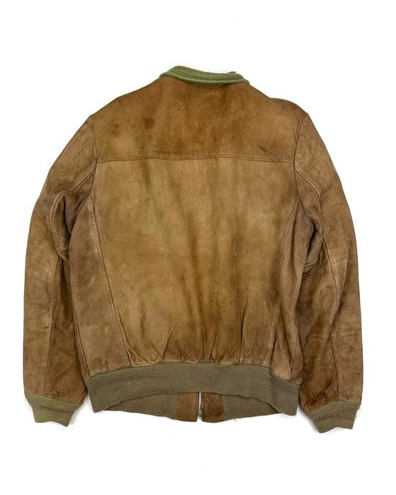 Fidelity Suede Bomber Jacket (L-Long)