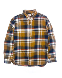  Levi's Ochre Checkered Flannel Shirt (L)