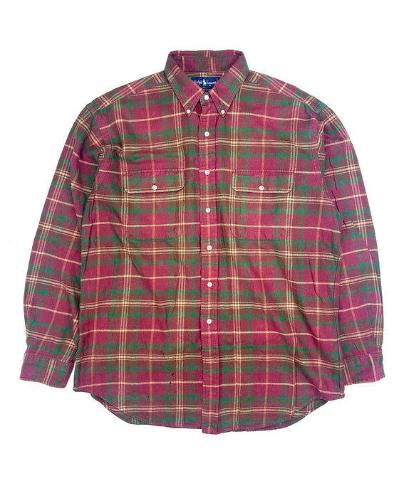 Polo Ralph Lauren Rusty Red Flannel Shirt (L)