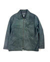 Polo Ralph Lauren Half-Belt Dark Blue Leather Jacket (L)