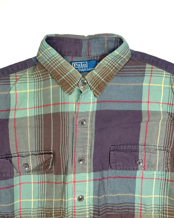 Polo Ralph Lauren Green Checkered Shirt (L)