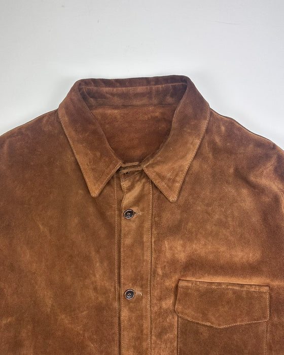 Stewart Suede Overshirt Jacket (XL)