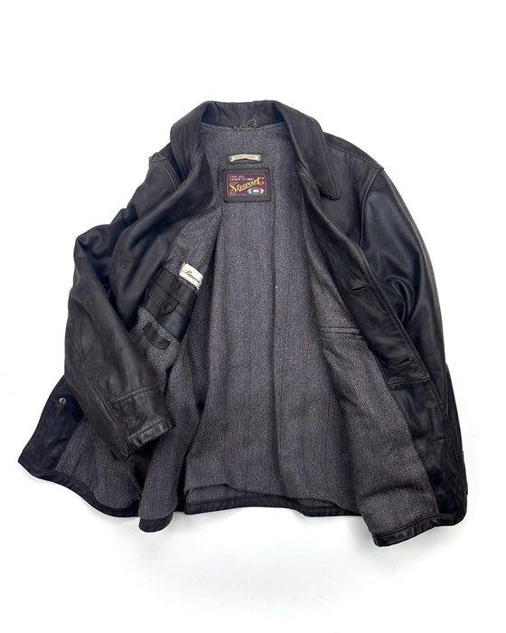 Stewart Brown Leather Coat (XL)