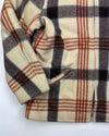 Hercules Off White Plaid Coat (L)