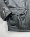 Stewart Black Leather Jacket (XL)