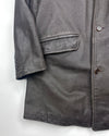 Stewart Dark Brown Leather Jacket (L)