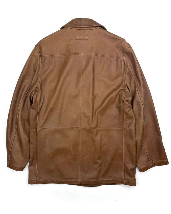 Marlboro Classics Brown Leather Jacket (L)