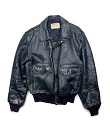  Hercules Black A-2 like Leather Jacket (XL)