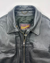 Stewart Black Leather Jacket (XL)