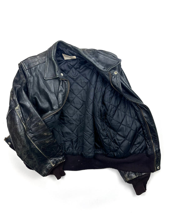 Hercules Black A-2 like Leather Jacket (XL)