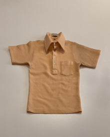  Vintage Beige Waffle Polo (M)